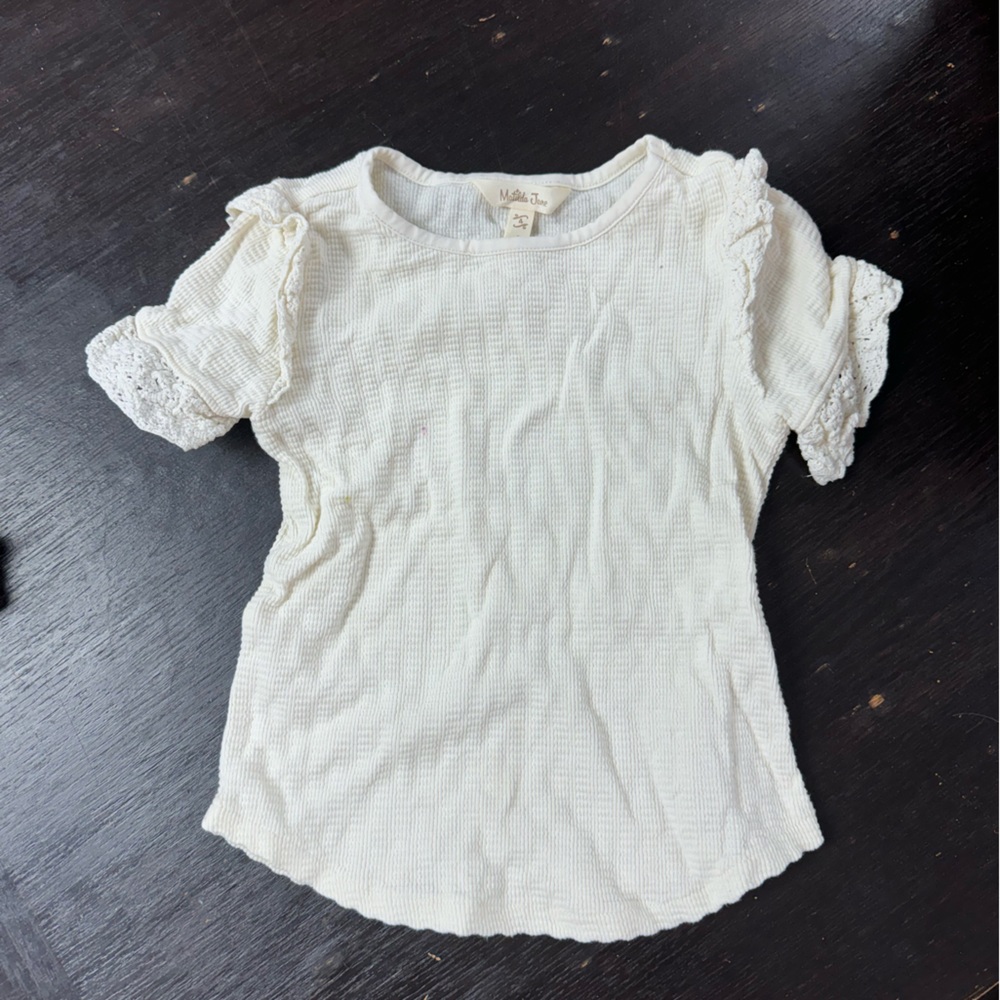 Matilda Jane - (Just Imagine) Landry Girls Egret Top |Size 4|